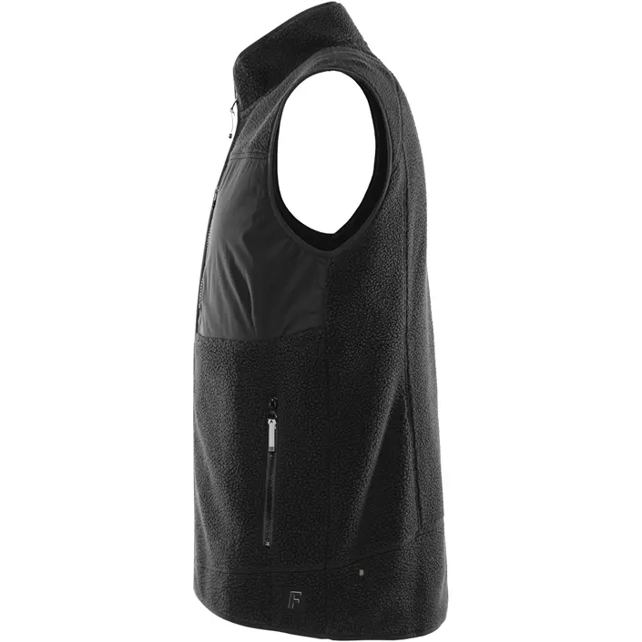 Fristads Argon fleeceväst, Svart, large image number 3