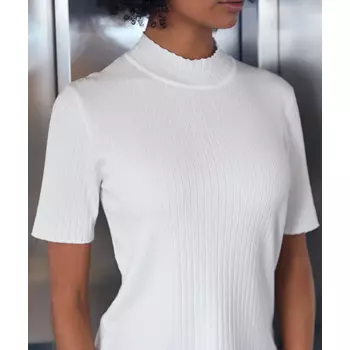CC55 Paris dame T-shirt med turtleneck, Hvid