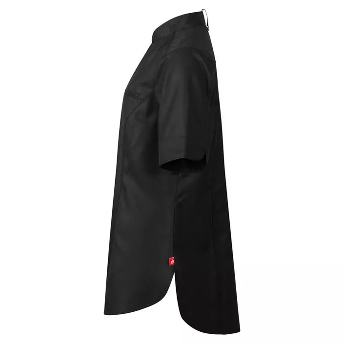 Segers 1024 slim fit short-sleeved women's chefs shirt, Black, large image number 2