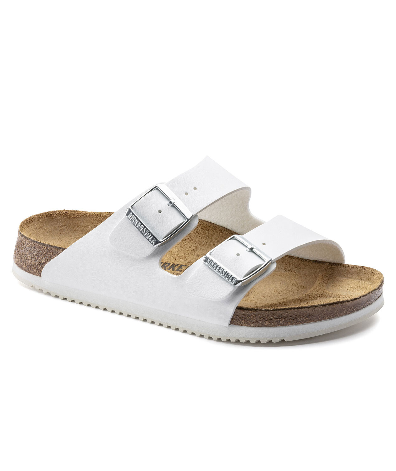 birkenstock arizona narrow fit white