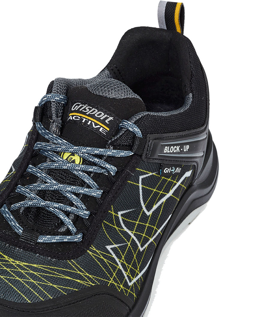 Grisport 70564 safety shoes S1P, Black/Yellow, large image number 3