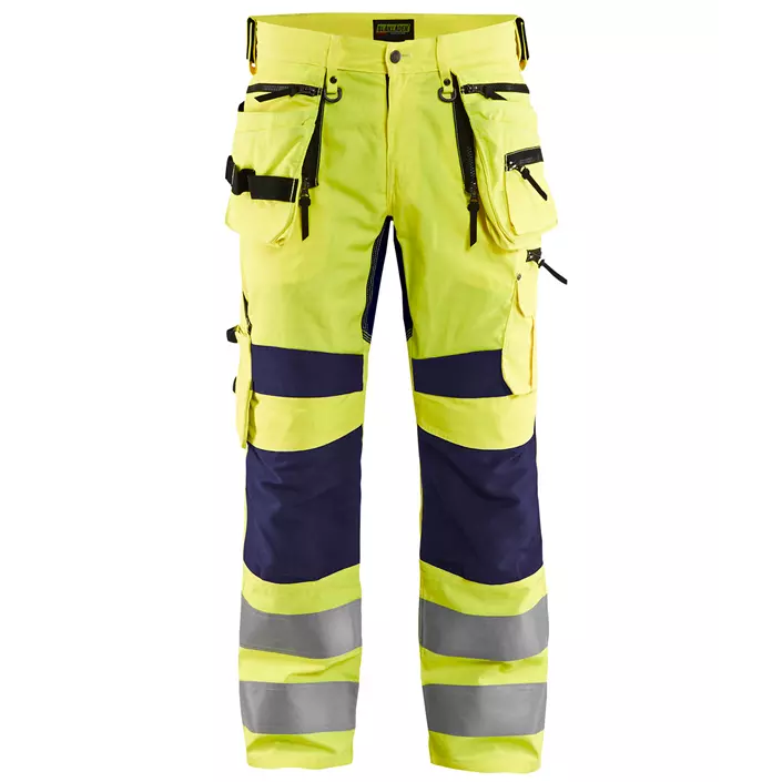 Blåkläder X1900 craftsman trousers, Hi-vis yellow/Marine blue, large image number 0