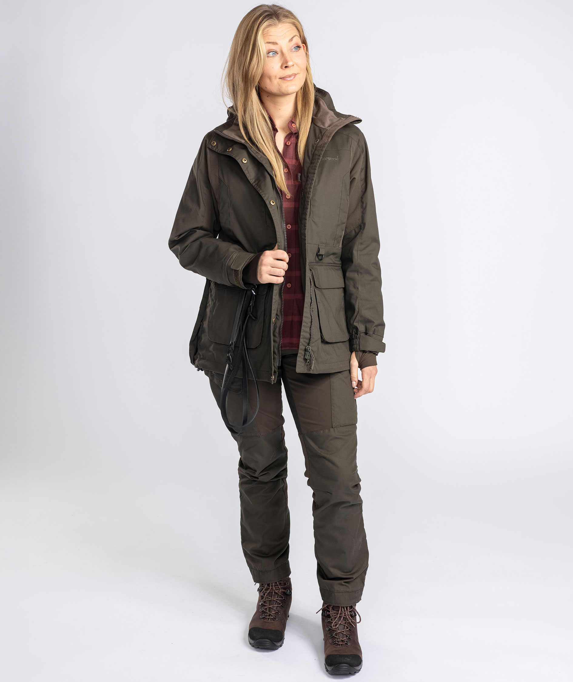 Pinewood Dog Sports Trainer damejakke, Moss green, large image number 7