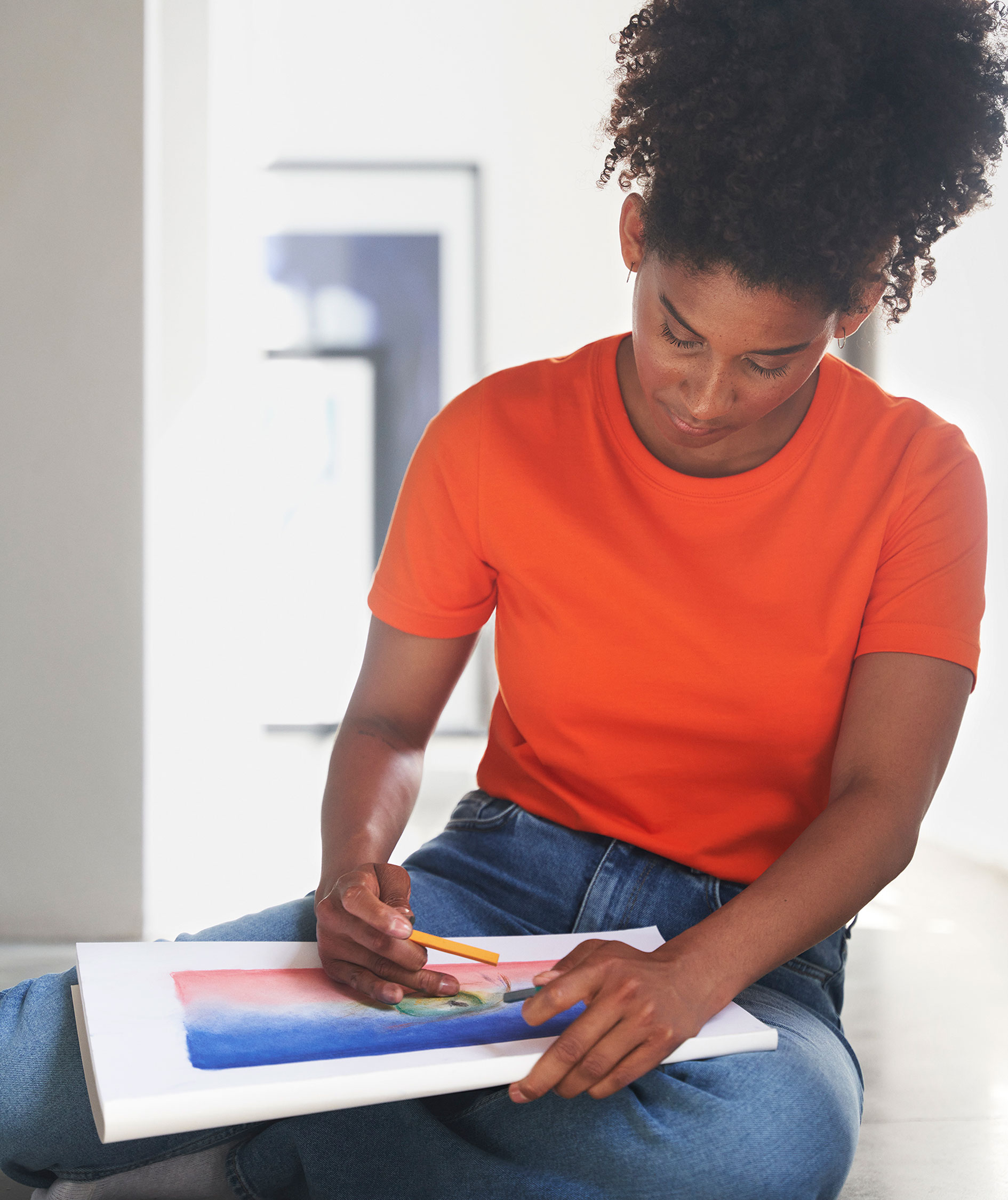 ID T-Time women's T-shirt, Orange