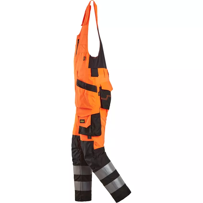 Snickers håndværker helbukser 6013, Hi-Vis Orange/Sort, large image number 3