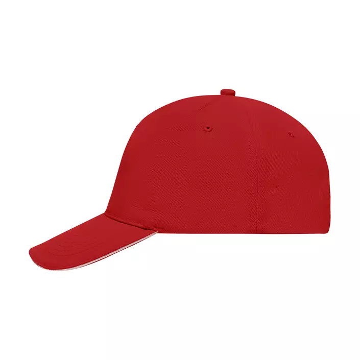 Myrtle Beach 5 Panel Sandwich cap, Red/White, Red/White, large image number 0