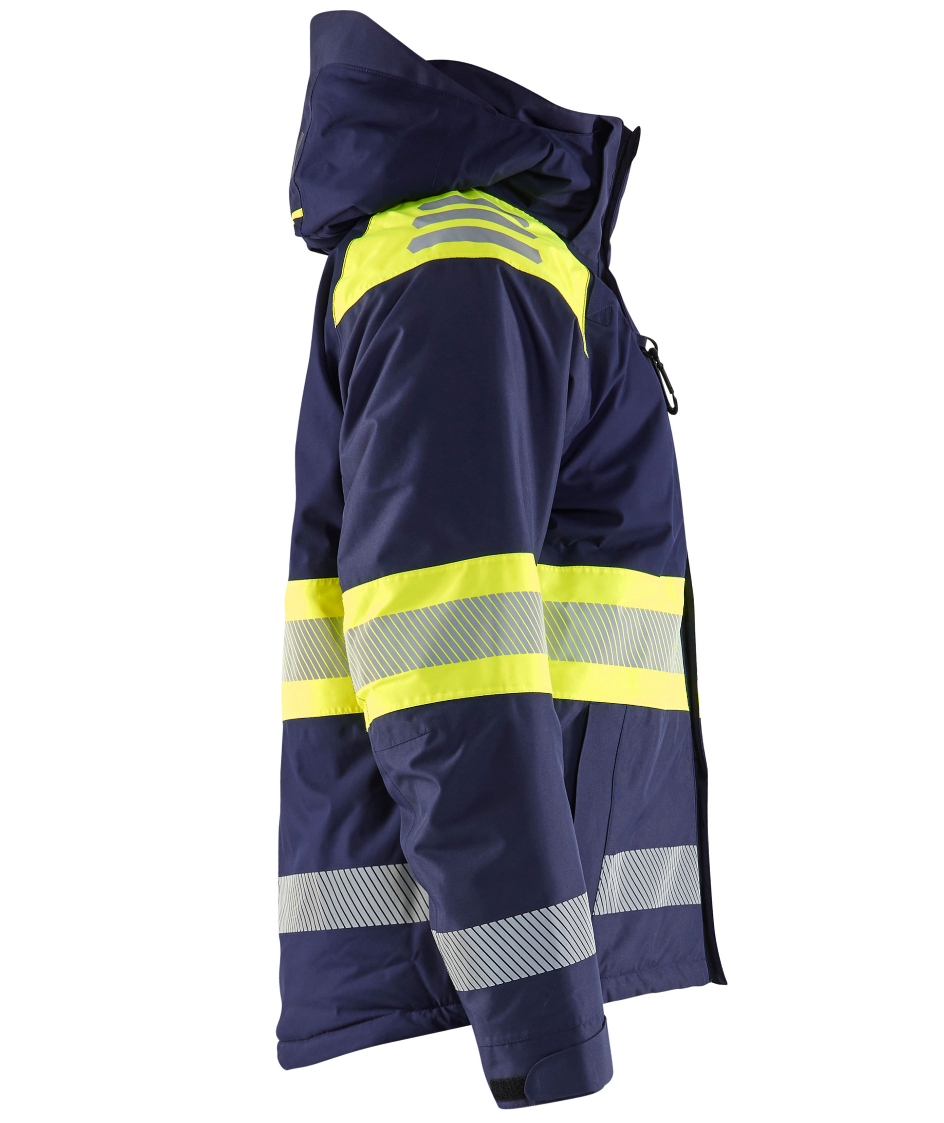 Bl&aring;kl&auml;der winter jacket, Marine/Hi-Vis yellow, large image number 3