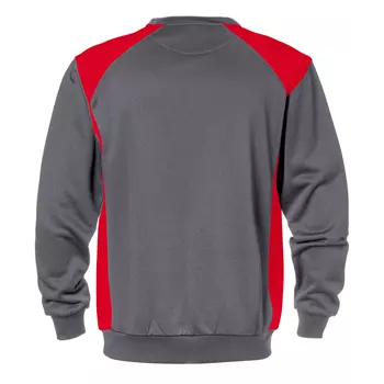Fristads sweatshirt 7148 SHV, Grau/Rot