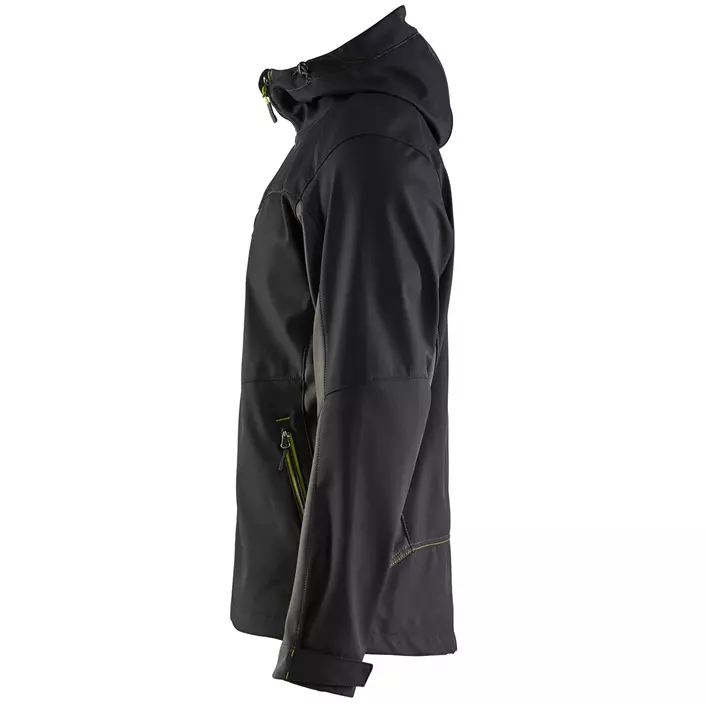Blåkläder Unite softshell jacket, Black/Hi-Vis Yellow, large image number 2
