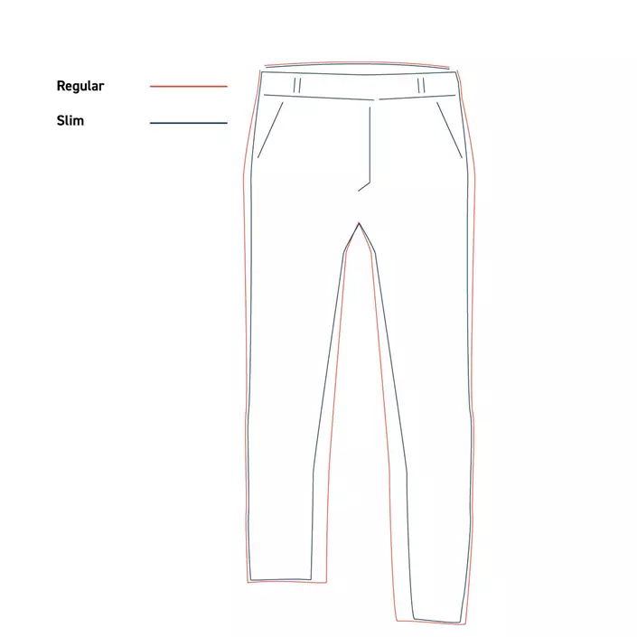 NewTurn Stretch Regular fit dame chinos, Sort, large image number 5