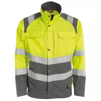 Tranemo Vision HV work jacket, Hi-vis Yellow/Grey