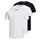 Jack & Jones JJEORGANIC 3-pak T-shirt, Hvid/Sort, Hvid/Sort, swatch