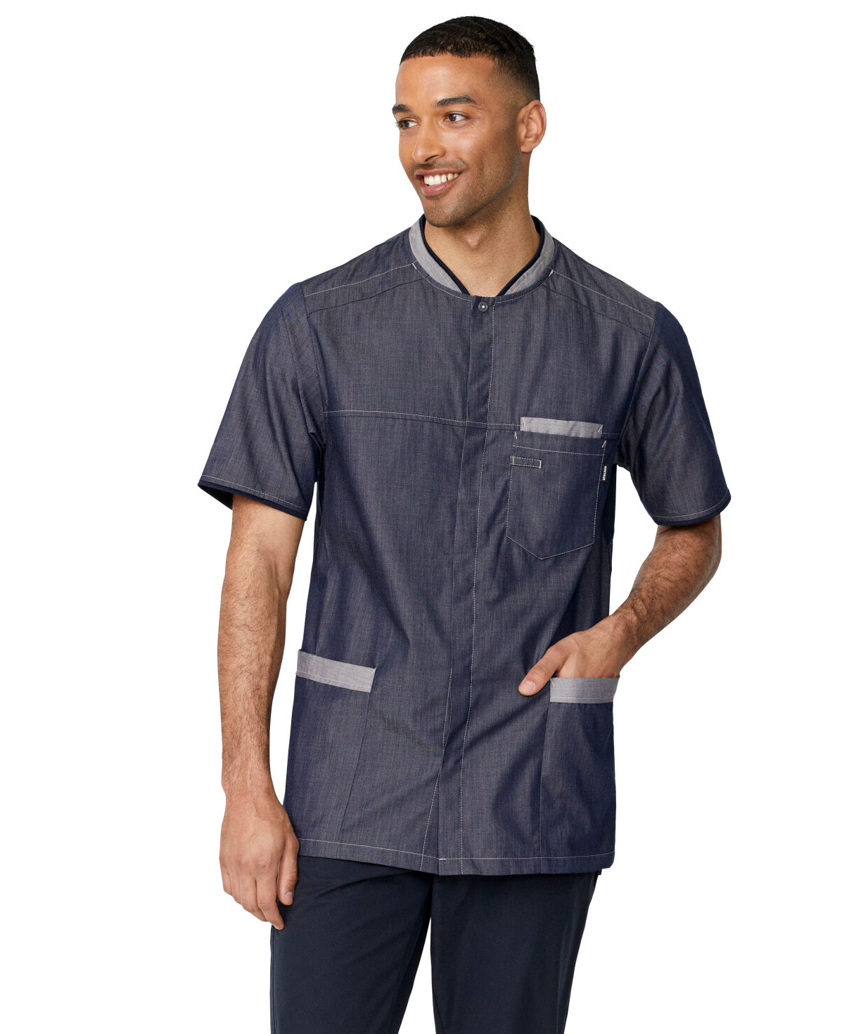 Kentaur kort&auml;rmad funktionsskjorta, Dark Ocean