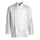 Kentaur long-sleeved chefs jacket in satin striped quality, White, White, swatch