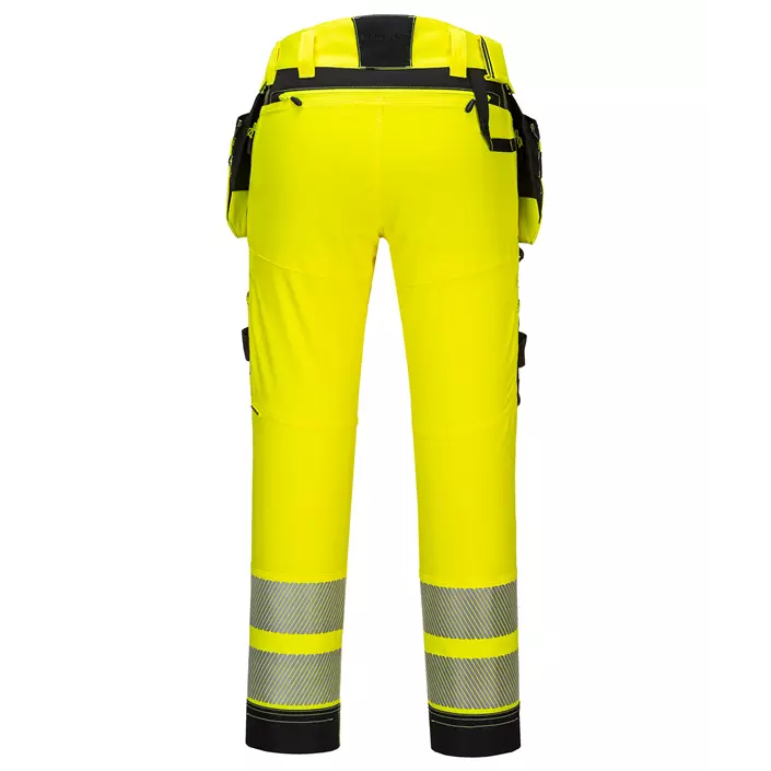 Portwest DX4 craftsmens trousers full stretch, Hi-vis Yellow/Black, large image number 1
