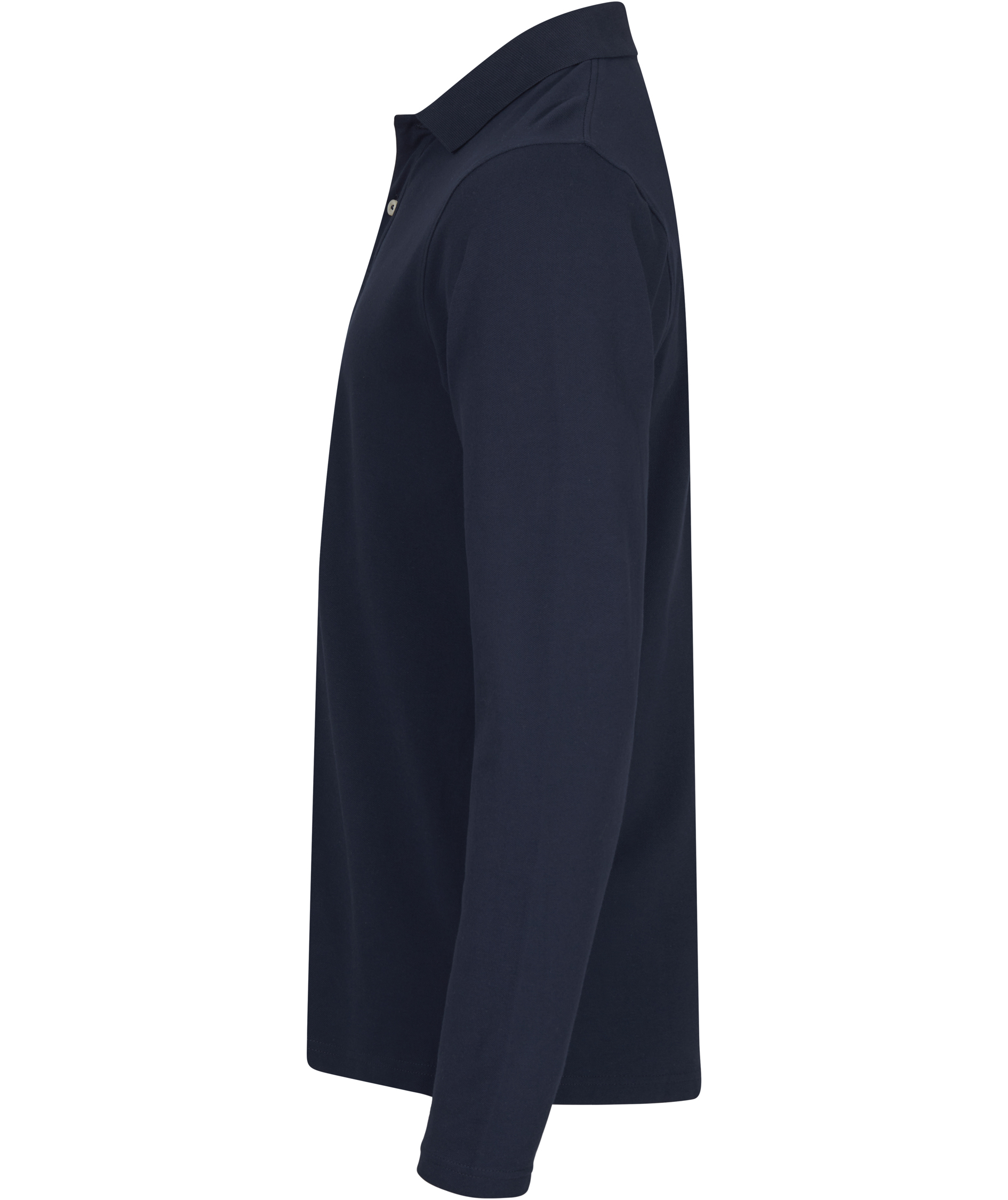 Clique Premium long-sleeved polo shirt, Dark Marine Blue, large image number 4