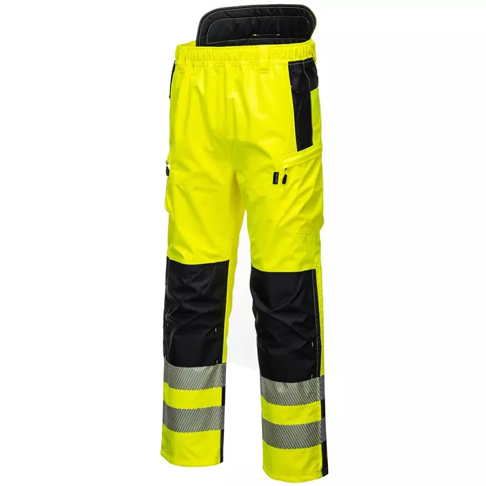 Portwest PW3 rain trousers, Hi-vis Yellow/Black, large image number 2