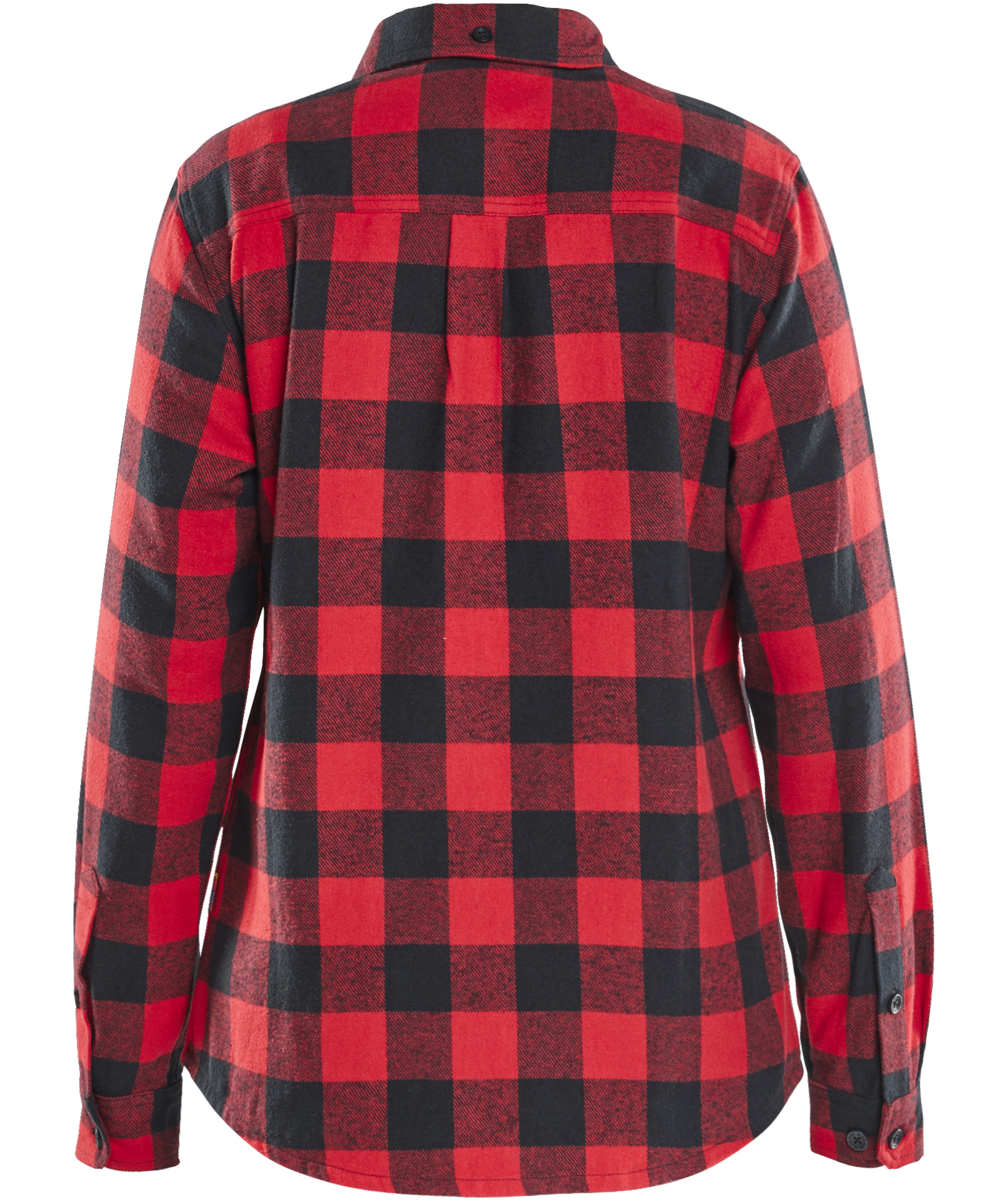 Bl&aring;kl&auml;der Striker women's flannel shirt, Red/Black