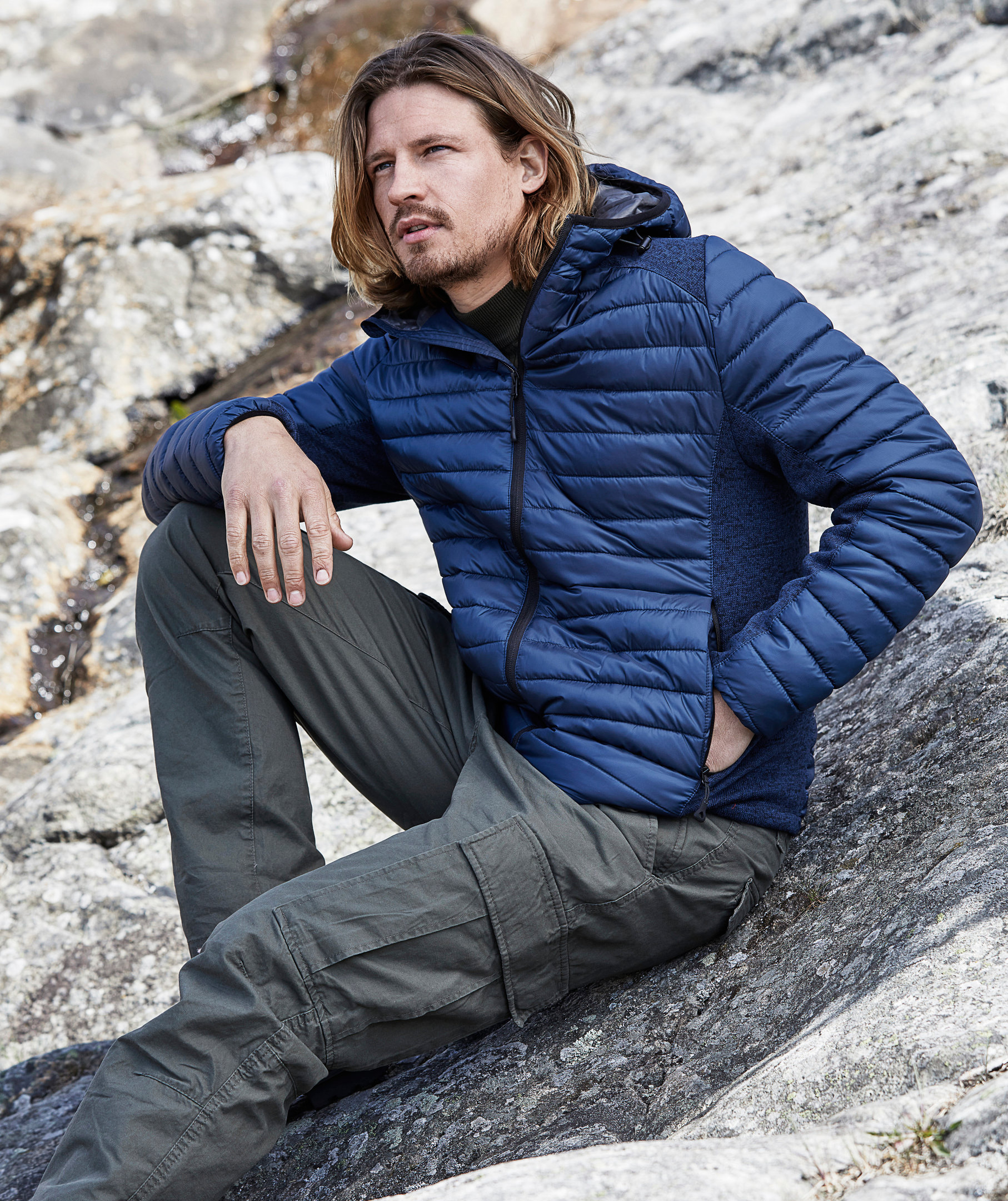 Tee Jays Hooded Aspen jacket, Navy, large image number 2