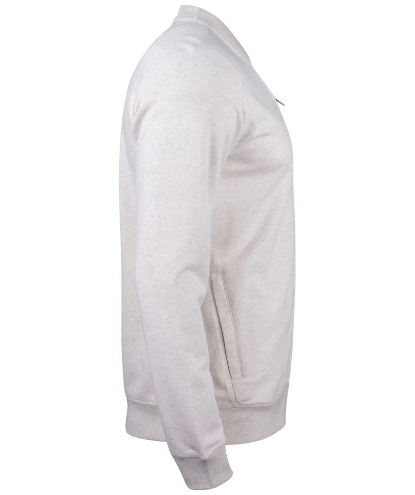 Clique Premium OC cardigan, Light grey mottled, Light grey mottled, large image number 2