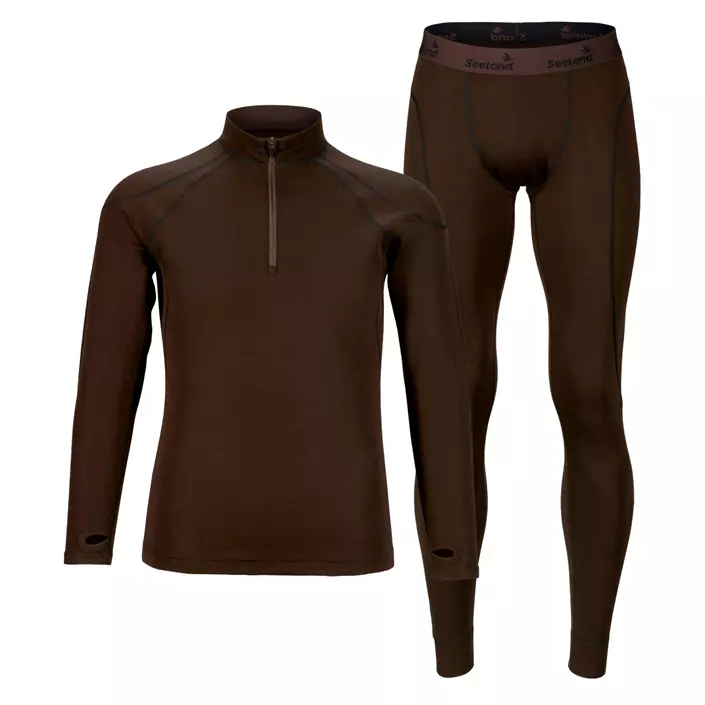 Seeland Climate Baselayer-Set, Clay brown, large image number 0
