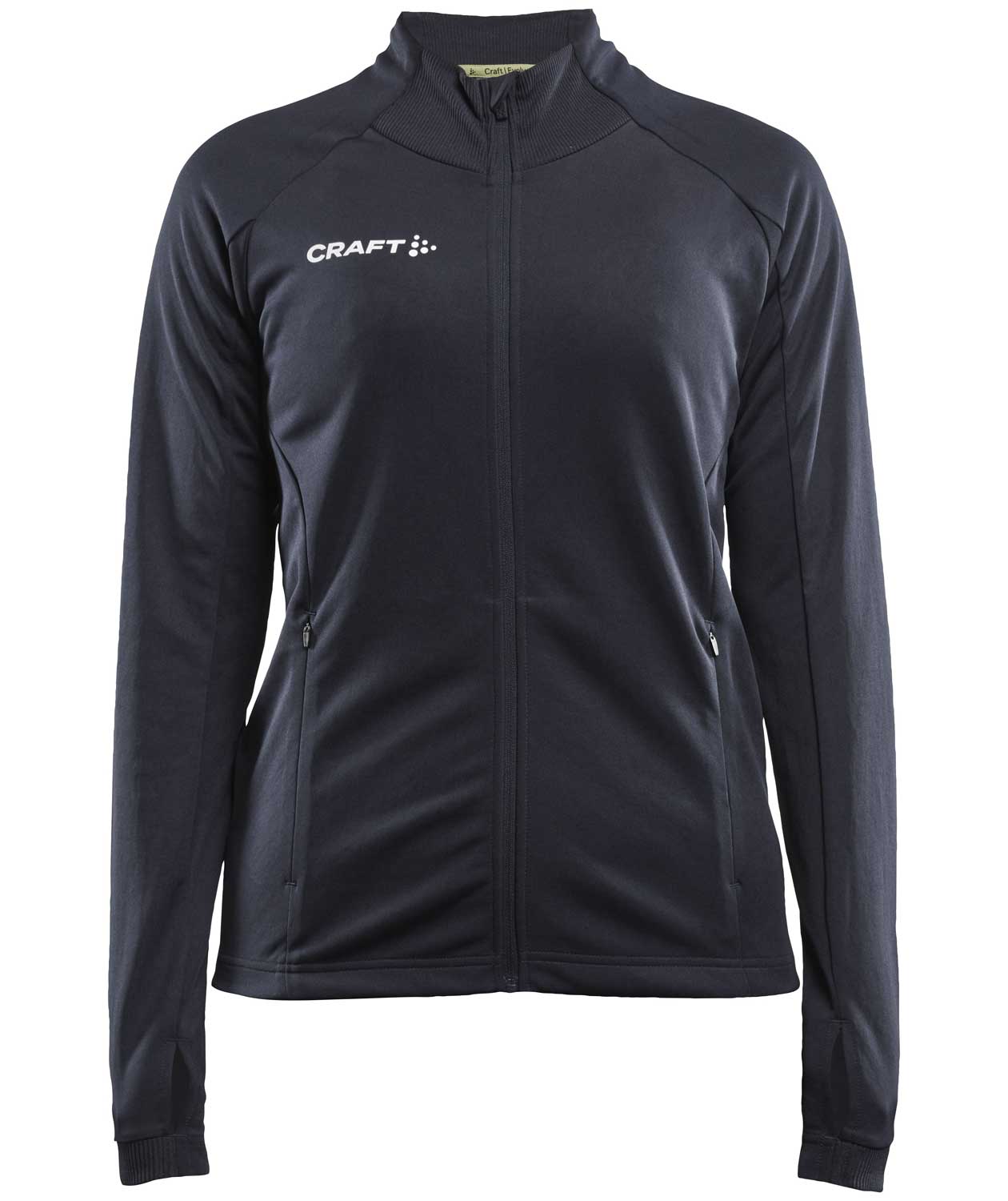 Craft Evolve Full Zip dame sweatshirt, Asphalt, Asphalt, swatch