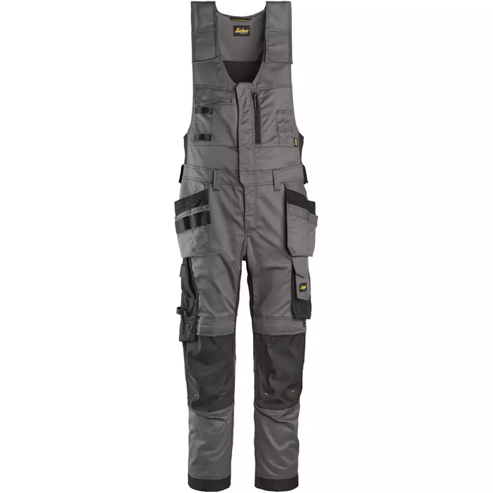 Snickers AllroundWork håndværker helbukser 6012, Steel Grey/Black, large image number 0
