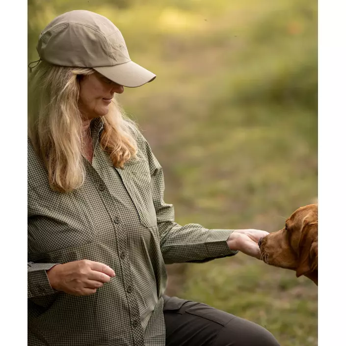 Pinewood NatureSafe dameskjorte, Pine Green/Off White, large image number 7