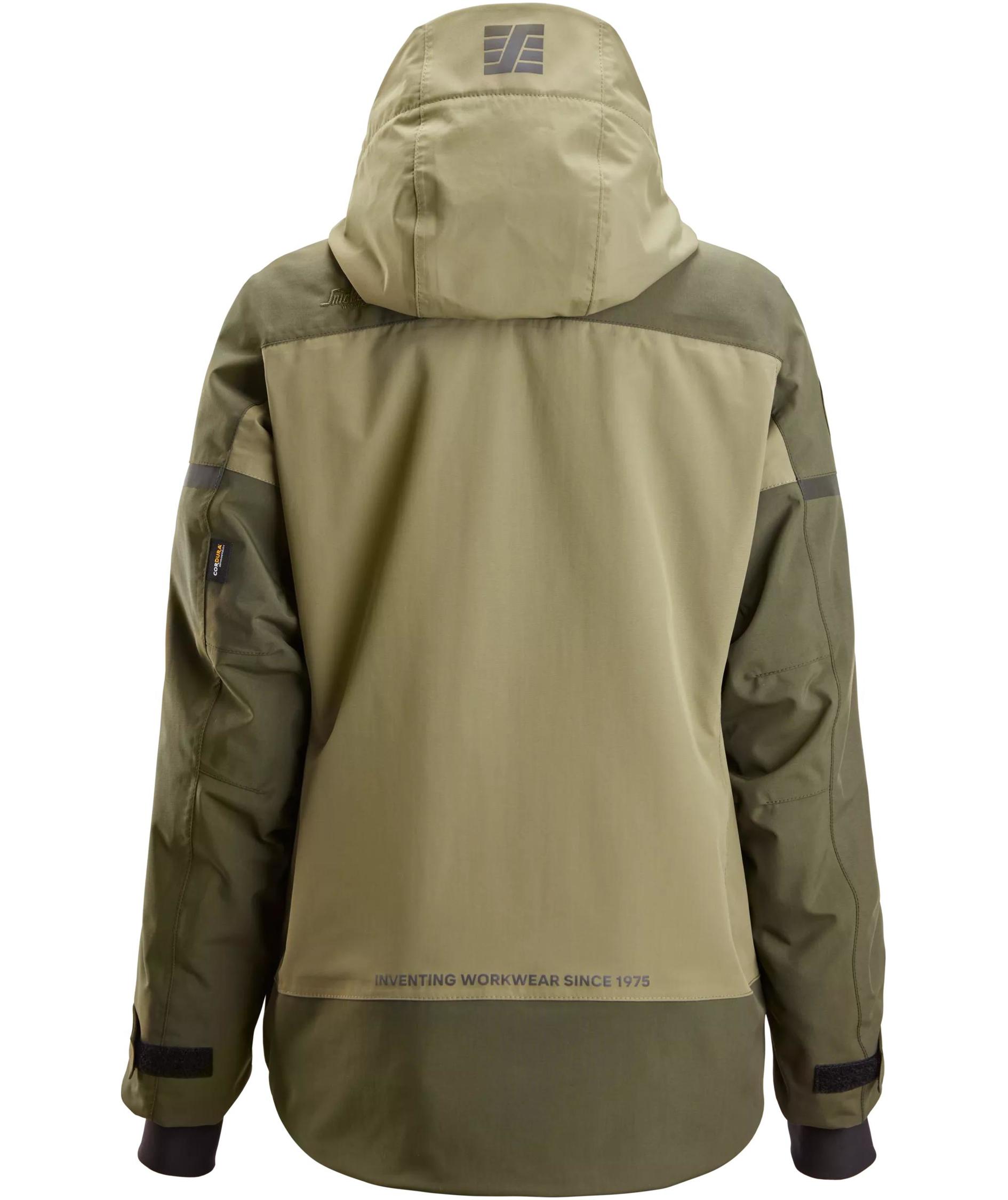 Snickers AllroundWork vinterjacka 1177 dam, Khaki Green/Dark Khaki Green, large image number 2