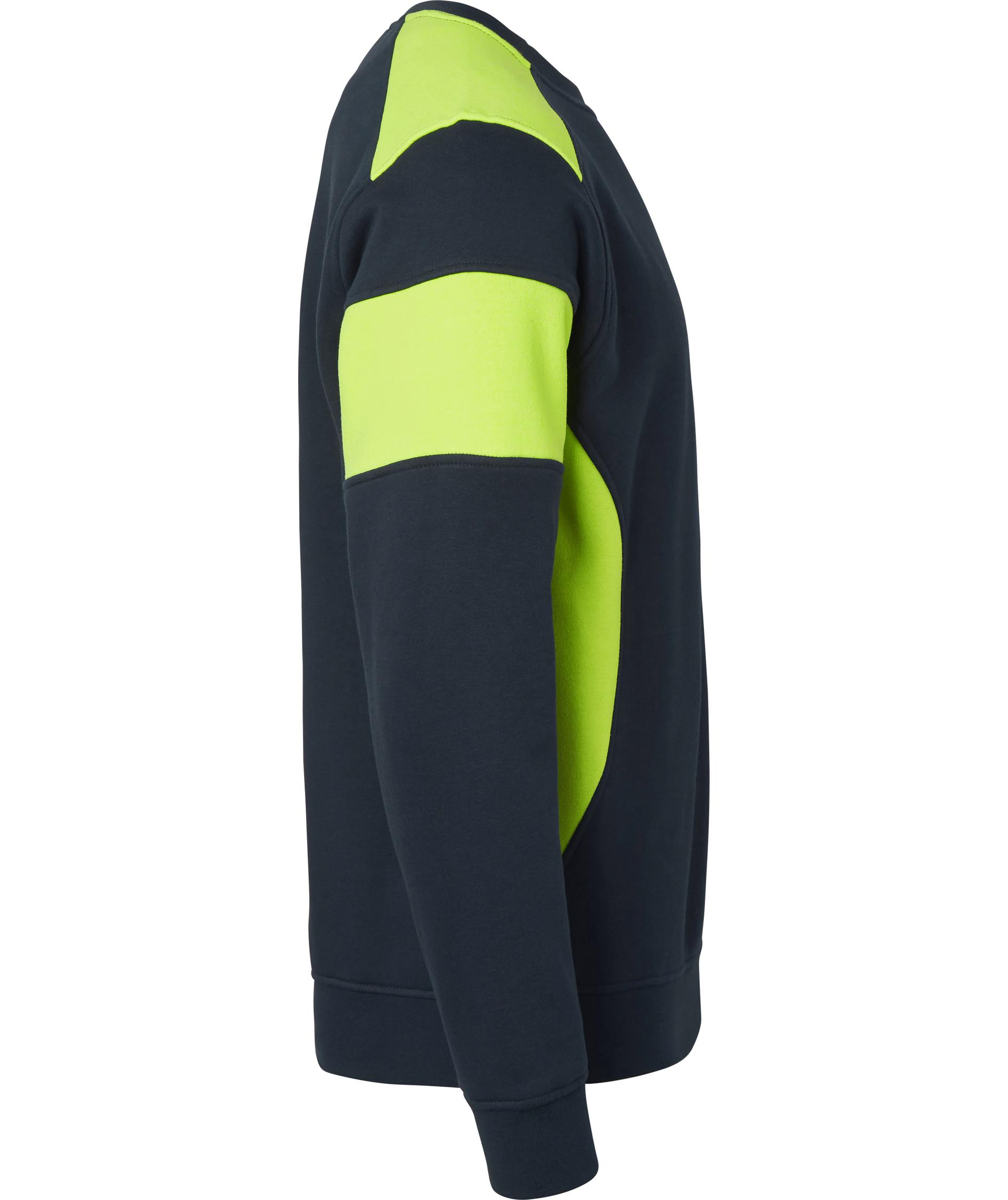 Top Swede sweatshirt 221, Navy/Hi-Vis gul, large image number 2
