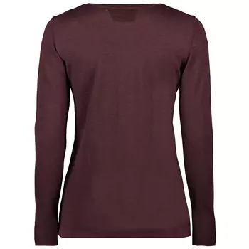 Seven Seas women's knitted pullover with merino wool, Deep Red