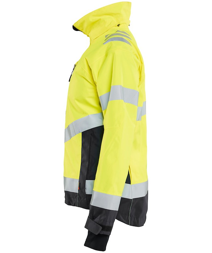 Bl&aring;kl&auml;der dame skaljakke, Hi-vis Gul/Sort, large image number 3