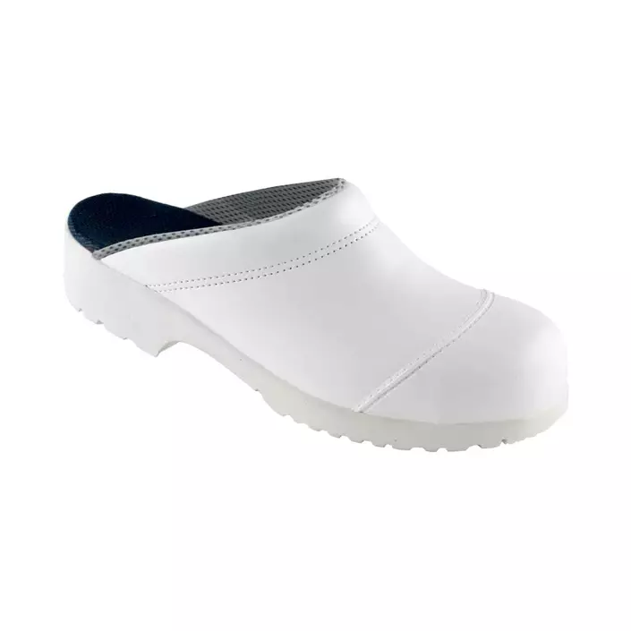 Euro-Dan Airlet Flex safety clogs without heel cover SB, White, large image number 0