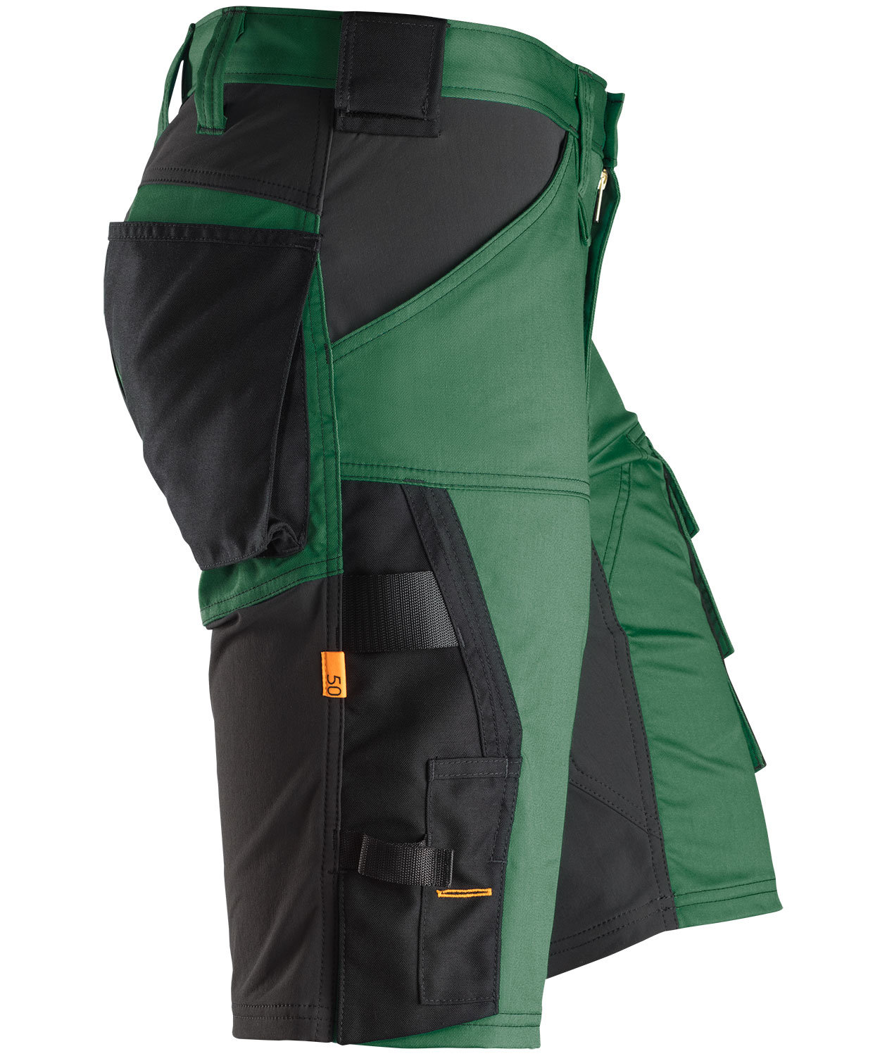 Snickers AllroundWork arbejdsshorts 6143, Skovgr&oslash;n/sort, large image number 3