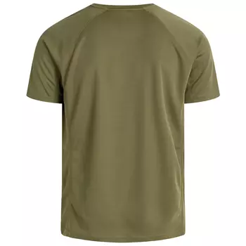 Zebdia sports tee logo T-shirt, Militärgrön