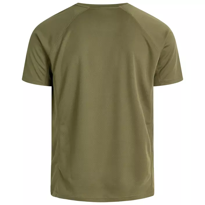 Zebdia sports tee logo T-skjorte, Armygrønn, large image number 1