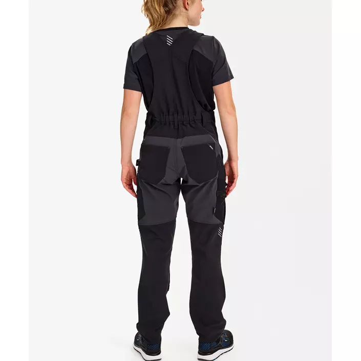 Engel Entire hängselbyxa full stretch dam, Black/Anthracite Grey, large image number 4