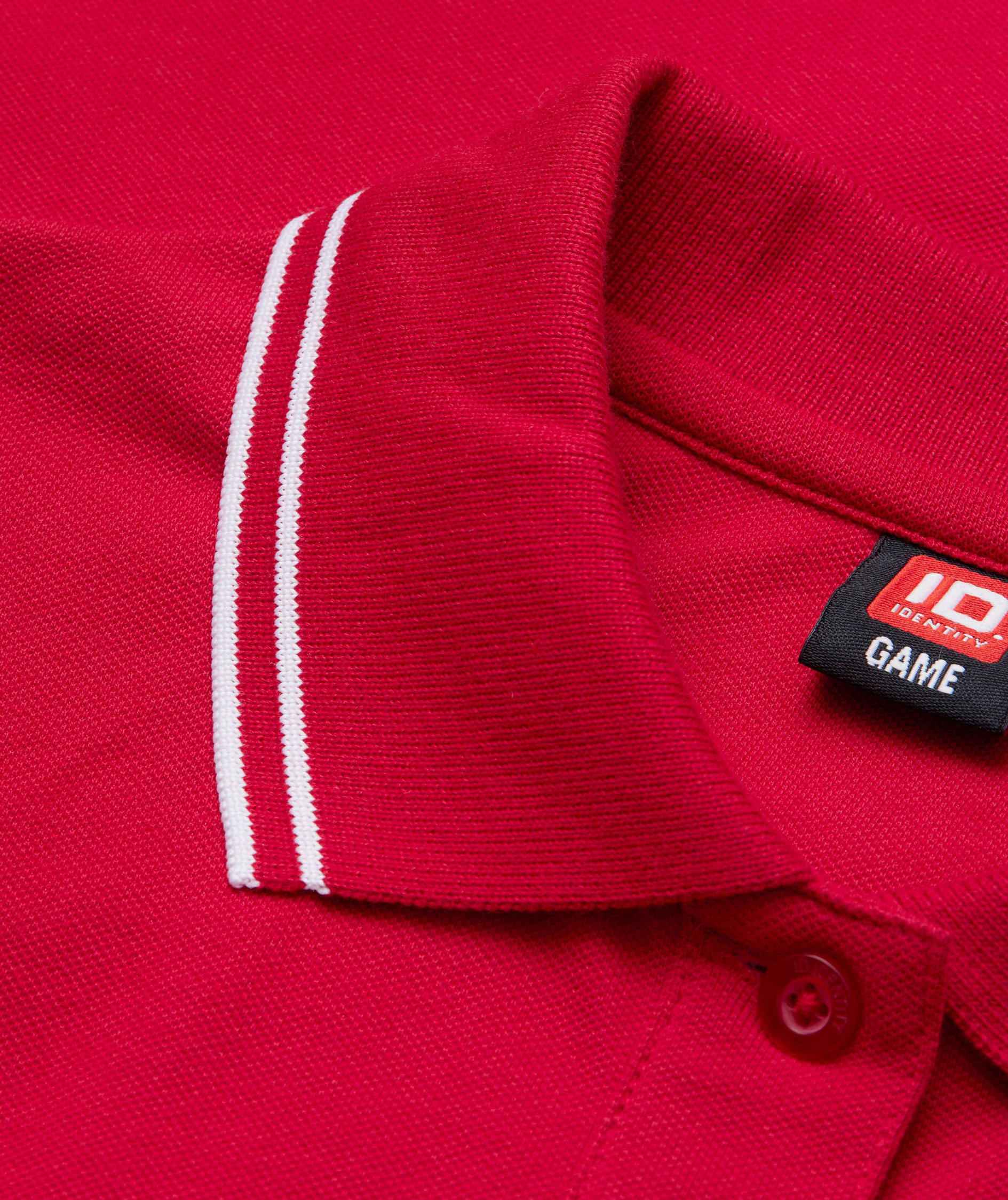 ID stretch dame polo T-skjorte, R&oslash;d, large image number 3