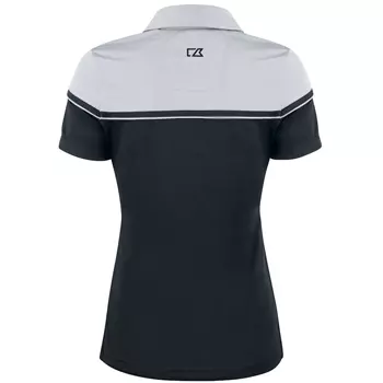 Cutter & Buck Seabeck women's polo shirt, Black/Light Grey