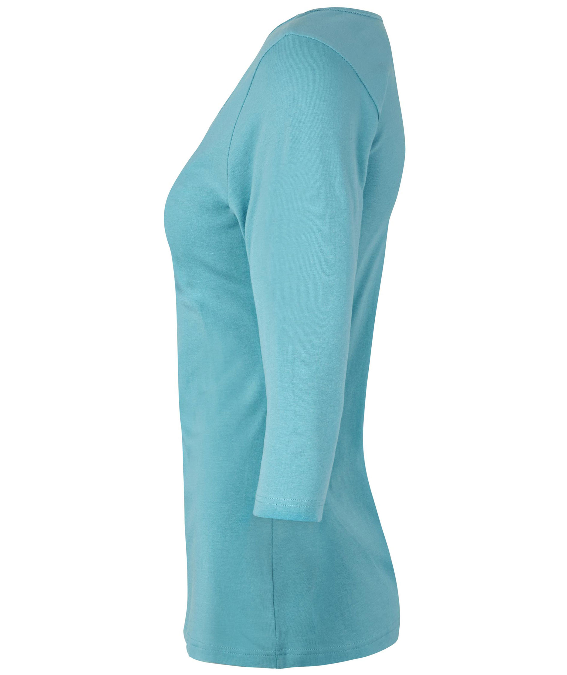 ID 3/4 sleeved women's stretch T-shirt, Dusty Aqua, large image number 3