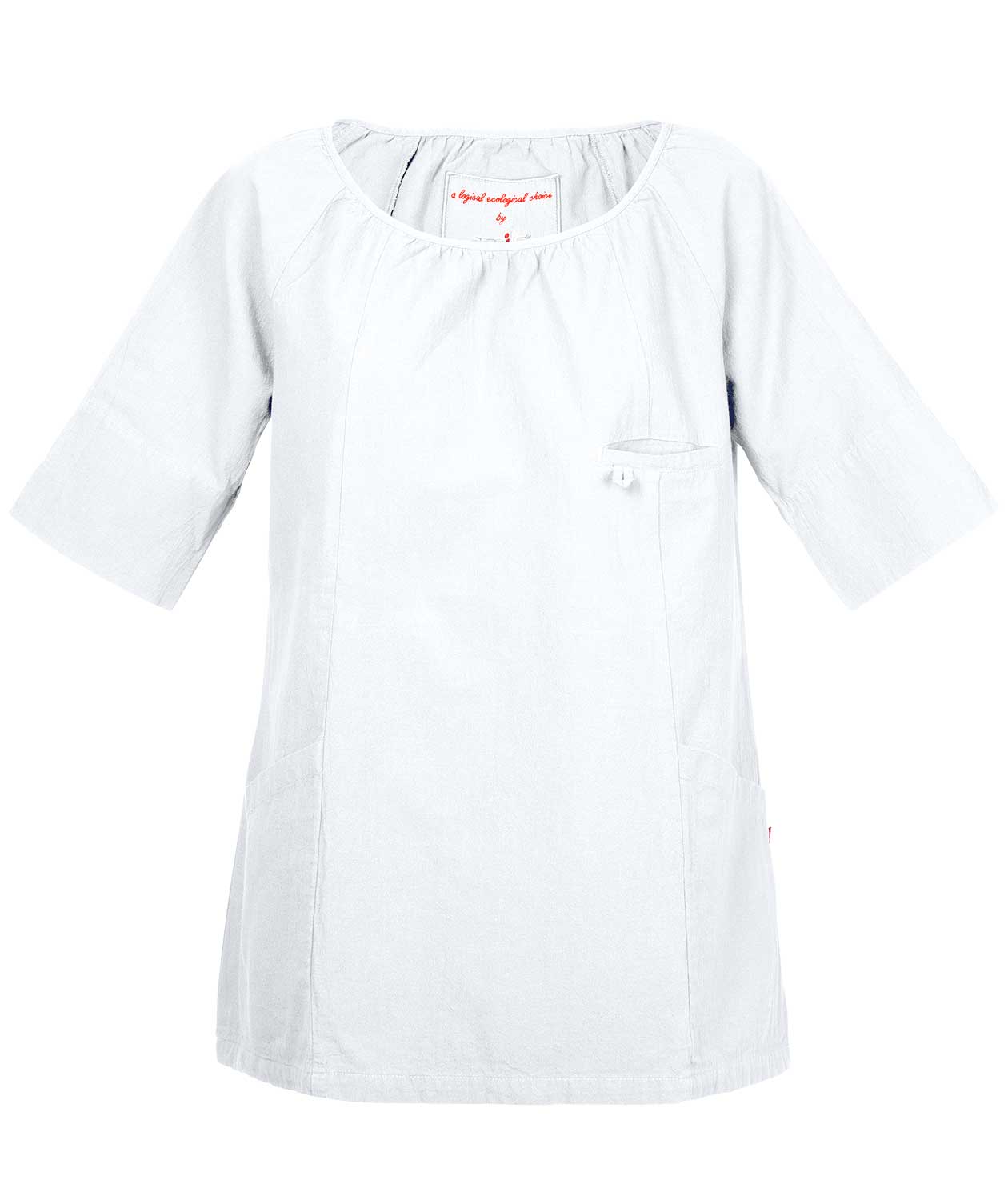 Smila Workwear Elin ekologisk tunika dam, Vit, large image number 0