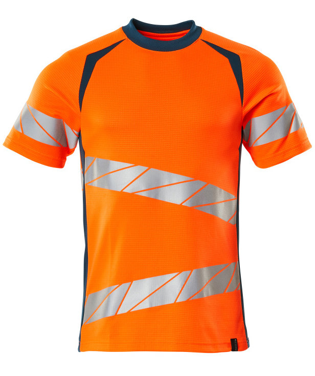 Mascot Accelerate Safe T-shirt, Varsel Orange/M&ouml;rk Petroleum, large image number 0