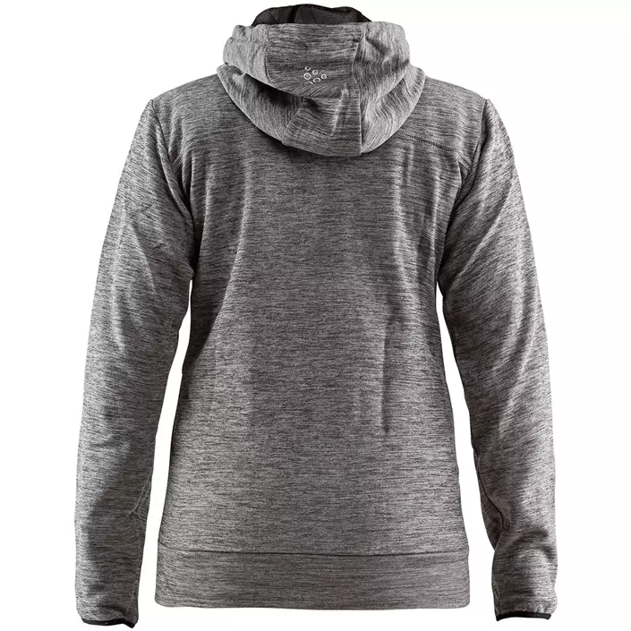 Craft Leisure women's hoodie with zipper, Dark Grey Melange, large image number 1