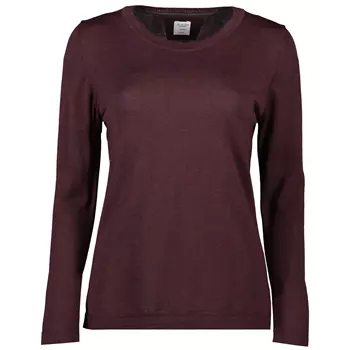 Seven Seas women's knitted pullover with merino wool, Deep Red