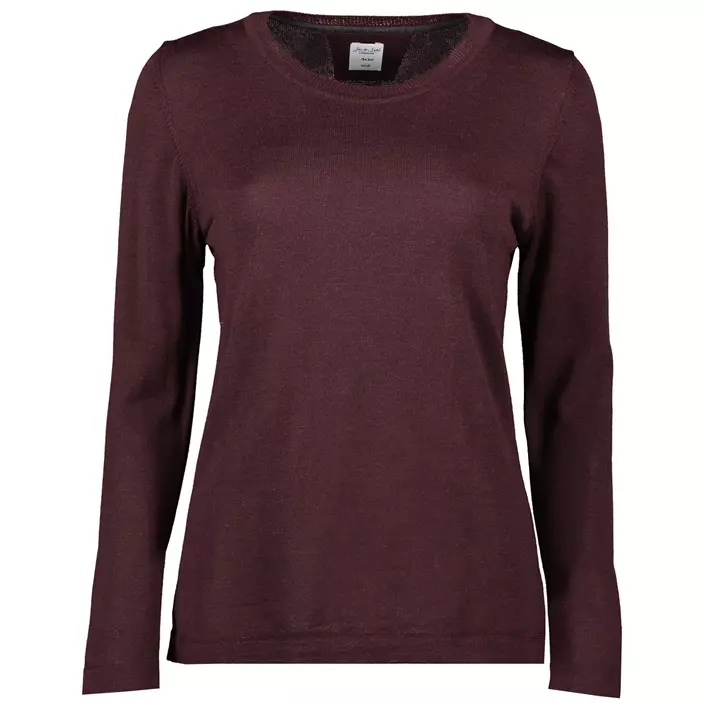 Seven Seas women's knitted pullover with merino wool, Deep Red, large image number 0