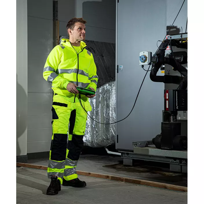 ProJob hantverksbyxa 6570, Varsel Gul/Svart, large image number 4