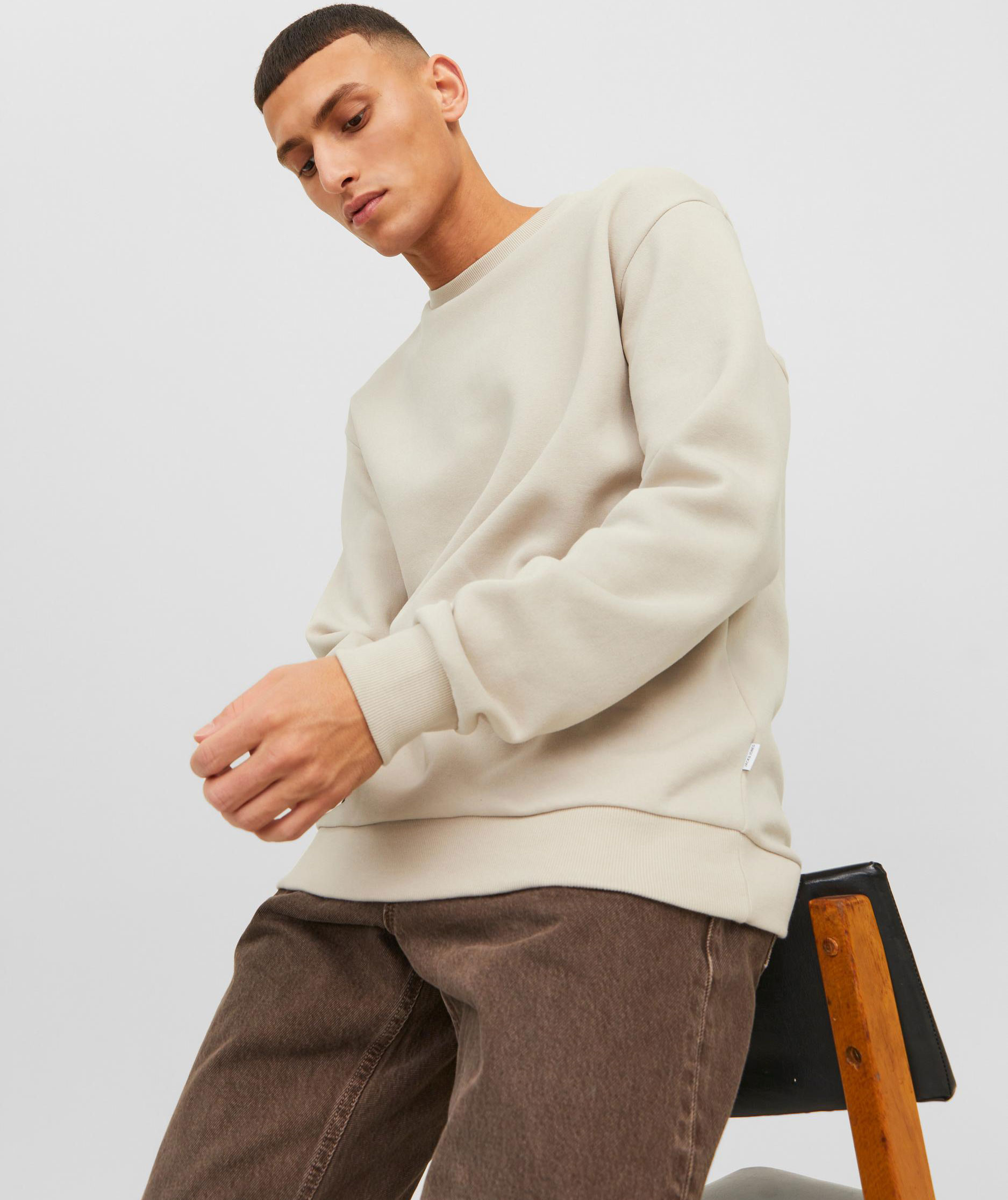 Jack & Jones JJEBRADLEY sweatshirt, Moonbeam, large image number 6