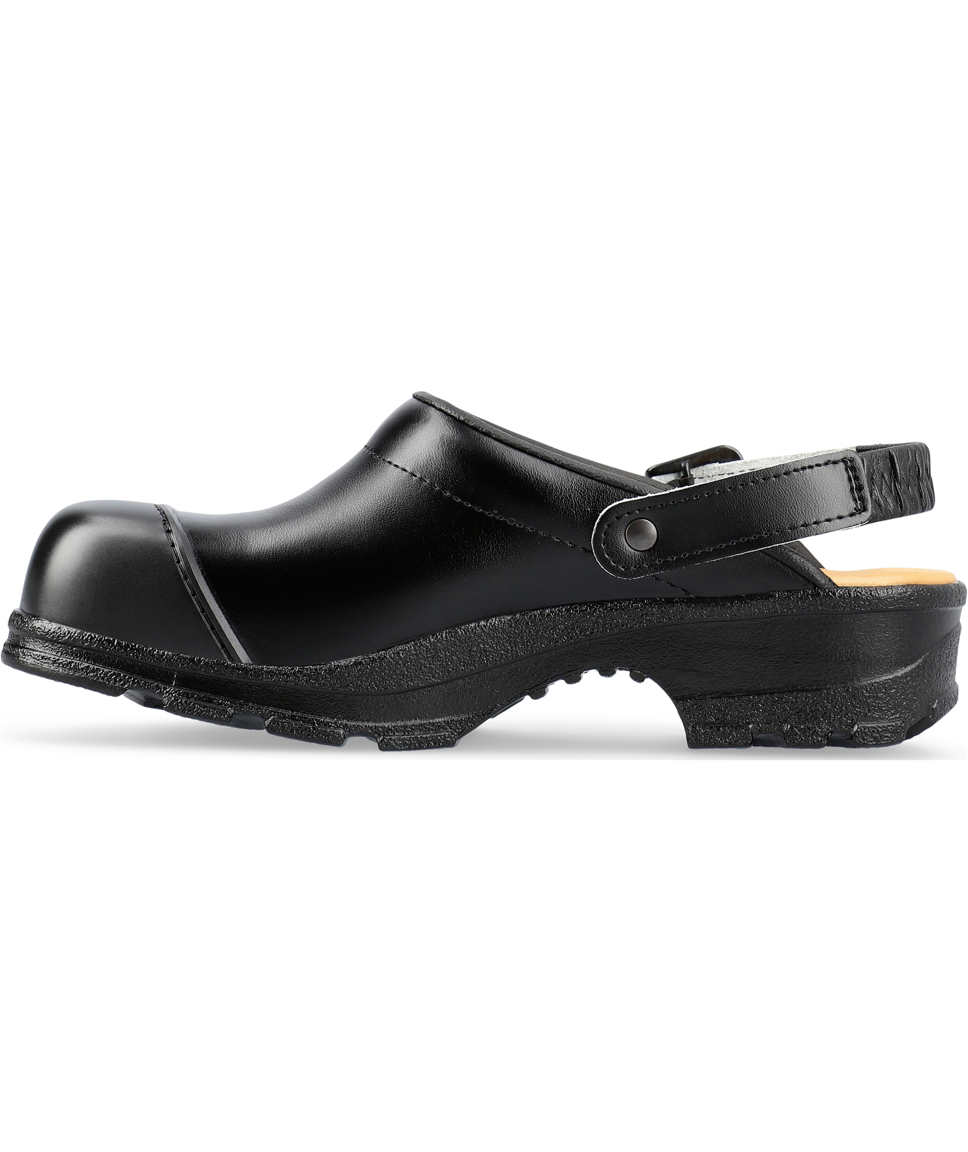 Sika Flex LBS safety clogs with heel strap SB, Black, large image number 2