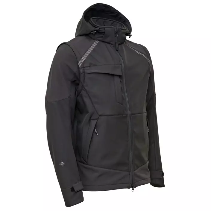Elka Working Xtreme 2-in-1 softshell jacket, Black, large image number 0