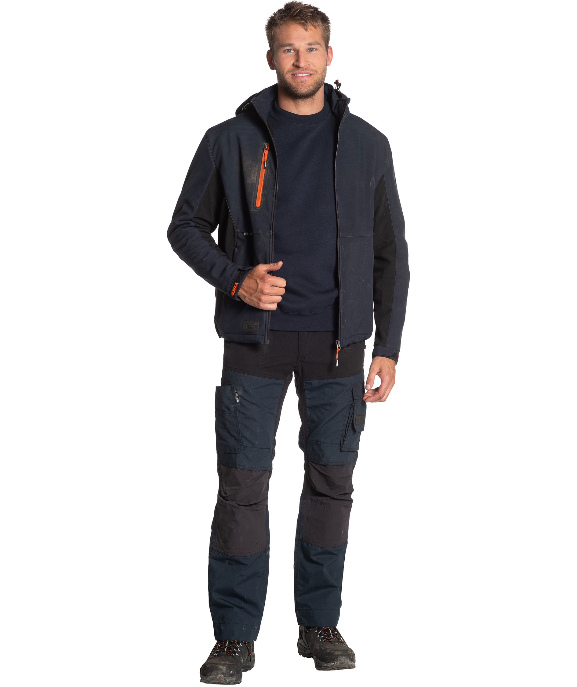 HEROCK Trystan softshell jacket, Navy/black